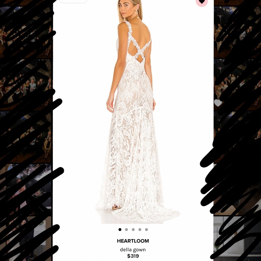 Della gown Size S, worn once for engagement party, dry cleaned